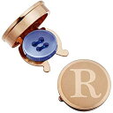 【中古】【輸入品 未使用】HAWSON Initial Button Cover Cufflinks for Men Letter Rose Gold Color Perfect for Formal Business Shirt Alphabet A-Z 商品カテゴリー: メ