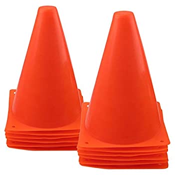 【中古】【輸入品 未使用】Mirepty 7 Inch Plastic Traffic Cones Sport Training Agility Marker Cone for Soccer, Skating, Football, Basketball, Indoor and Outdoor G