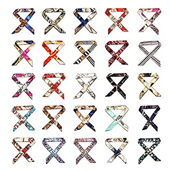 šۡ͢ʡ̤ѡNeckerchief Scarf - 25pcs Hairband Handbag Handle Ribbon Fashion Bag for Women Girls Decoration ʥƥ꡼:  [¹͢]