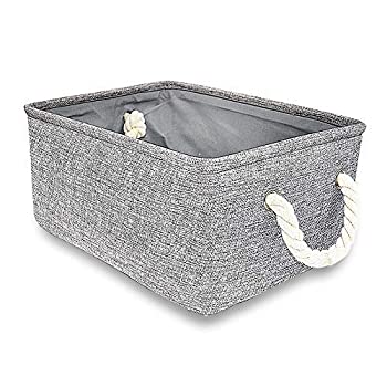 【中古】【輸入品 未使用】Silanto Grey Storage Baskets Bins,Nursery Organizer Baskets for Toy Storage, Clothes Storage, Book Storage(Grey,14 x 10.4 x 5.5 inch)