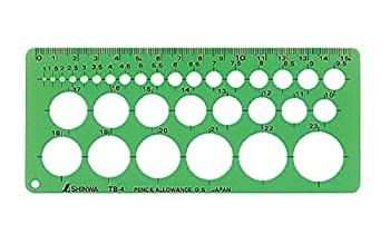 【中古】【輸入品・未使用】SINWA Shinwa measurement template TB - 4 circle ruler (small) 66005 4960910660052 商品カテゴリー: 定規 メジャー [並行輸入品]