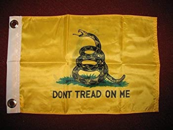 【中古】【輸入品・未使用】Gadsden Tea Party Don't Tread On Me 12x18 Double Sided Solarmax Nylon Boat Car Motorcycle Flag 12"x18" Banner Gift Set [並行輸入品]
