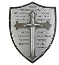 【中古】【輸入品 未使用】Decorative Armor of God Ephesians 6:16-17 6.5 inch Resin Stone Decorative Hanging Wall Plaque 並行輸入品