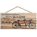 yÁzyAiEgpzP. Graham Dunn Who You Have Beside You Tandom Bike 5 x 10 Wood Plank Design Hanging Sign [sAi]