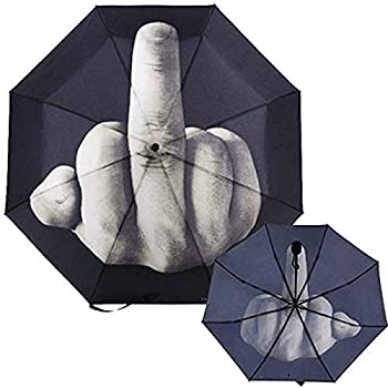 【中古】【輸入品 未使用】TIHOOD Funny Folding Middle Finger Umbrella Creative Gift for Man/Women 並行輸入品