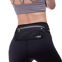 【中古】【輸入品 未使用】UltraSlim Fanny Pack, Water Resistant Waist Storage Bag, Reflective Adjustable Elastic Belt Fit 24 to 43inch Waist Sizes, Holds Phones