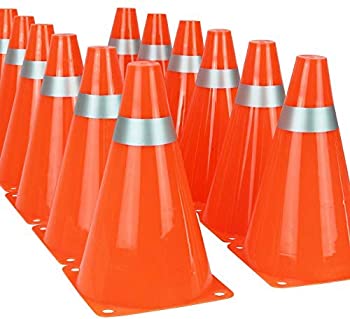 【中古】【輸入品 未使用】Kiddie Play 7 inch Traffic Cones for Sport Training Soccer Cones (12 Pack) 並行輸入品