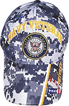 楽天スカイマーケットプラス【中古】【輸入品・未使用】United States Navy Veteran V Blue CAMO Baseball Style Embroidered HAT us USA Cap 商品カテゴリー: 帽子 [並行輸入品]
