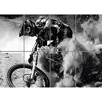 【中古】【輸入品・未使用】Doppelganger33 LTD Mountain Bike Downhill MTB Wall Art Multi Panel Pos..