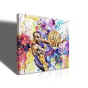 【中古】【輸入品 未使用】YHAOU Kobe Bryant Wall Art Poster Famous Basketball Player Star Portrait Painting Print On Canvas Kobe Bryant Gifts For Men Sports Wall