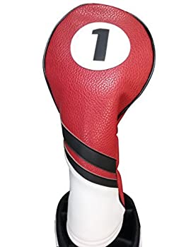 šۡ͢ʡ̤ѡMajek Retro Golf Headcovers White Red and Black Vintage L...