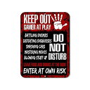 【中古】【輸入品・未使用】HDG Designs Keep Out Gamer at Play Do Not Disturb Enter at Own Risk...