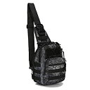 【中古】【輸入品 未使用】LBlanco Tactical Shoulder Sling Bag Small Outdoor Chest Pack for Men Traveling, Trekking, Camping, Rover Sling Daypack … 並行輸入品