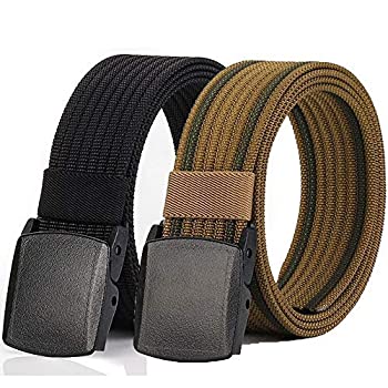 【中古】【輸入品・未使用】Hoanan 2 Pack Nylon Belt Outdoor Non-Metal Mens Military Web 1.5