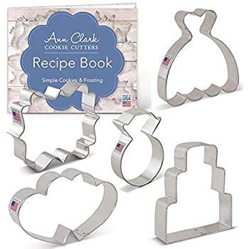 【中古】【輸入品・未使用】Ann Clark Cookie Cutters 5 Piece Wedding Cookie Cutter Set with Recipe..