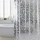 【中古】【輸入品 未使用】WELTRXE EVA Shower Curtain Water Repellent,No Chemical Smell Shower Curtain Liner,No Odor, Chlorine Free Shower Liner,Heavy Duty for Sh