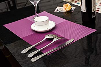 【中古】【輸入品 未使用】Xugoly Tablemats0702 Table Mats Placemats, Medium, Purple 並行輸入品