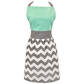 šۡ͢ʡ̤ѡDII Women's Adjustable Cooking Apron Dress with Extra Long Ties, 31 x 28 inch, Chevron [¹͢]