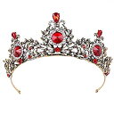 【中古】【輸入品 未使用】Sunshinesmile Bride Vintage Red Crystal Tiara Wedding Crown Princess Headpieces Baroque Bridal Headband Hair Accessories 商品カテゴリー