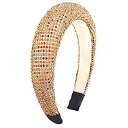 楽天スカイマーケットプラス【中古】【輸入品・未使用】NVENF Rhinestone Padded Headbands for Women Sparkling Bejewelled Crystal Velvet Headbands Fashion Head band Hair Accessory for Wedding