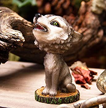SUMMIT COLLECTION Howling Wolf Collectible Bobble Head Tabletop Decor 4.25 inch Collectible Call of The Wolf Decor 商品カテゴリー: ボブ