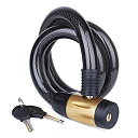 【中古】【輸入品・未使用】Cable Lock,Bike Lock,Motorcycle Lock,Lock Warehouse, Gate, The Lock is Made of Steel Cable and Zinc Alloy and is Very Strong. (3.94ft