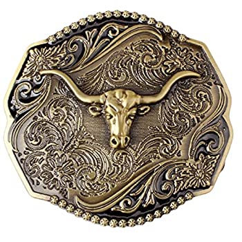 šۡ͢ʡ̤ѡBull Belt Buckle for Men, Longhorn Bull Rodeo Bull Filigr...