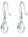 【中古】【輸入品 未使用】Water Drop Earrings Female Pear Shaped Boho Silver Color Earrings Crystal Long Piercing Dangle Earrings For Women Girl 039 s 並行輸入品