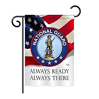 【中古】【輸入品・未使用】Breeze Decor US Air National Guard Garden Flag Armed Forces Official L..
