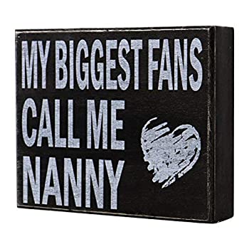 【中古】【輸入品・未使用】JennyGems - My Biggest Fans Call Me Nanny - Mothers Day, Birthdays, Positive Signs, Nanny Gifts, Shelf Knick Knacks [並行輸入品]