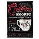 【中古】【輸入品・未使用】Open Road Brands Coffee Shoppe, Vintage Tin Metal Wall Art - an Officially Licensed Product Great Addition to Add What You Love to Your