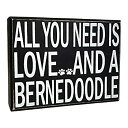 yÁzyAiEgpzJennyGems All You Need is Love and A Bernedoodle Wood Sign | Bernedoodle Decor | Bernedoodle Sign [sAi]