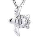 【中古】【輸入品・未使用】XSMZB Sea Turtle Cremation Jewelry for Ashes Stainless Steel Keepsake Memorial Urn Pendant Necklace for Pet/Human [並行輸入品]