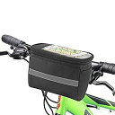 【中古】【輸入品 未使用】MATTISAM Bike Handlebar Bag, Bike Basket with Mesh Pocket - Cold Warm Insulation - Reflective Strap - Touchable Transparent Phone P