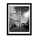 Soonrada 12x16 Frame Black Picture Frames to Display 11x14 Documents with Mats 12 x 16 Black Real Wood Photo Frame Wall Art for Office