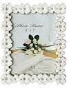 【中古】【輸入品・未使用】L&T Metal Picture Photo Frame Silver Plated with White Enamel and C...