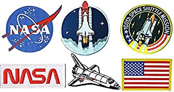 šۡ͢ʡ̤ѡ6 pcs Set NASA Astronaut Patches USA Flag Space Shuttle I...