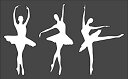 【中古】【輸入品 未使用】Rubstamper Ballerina Logo Stencil Reusable Sturdy Flexible Clear Plastic 1-5x8 in Arts and Crafts Material Scrapbooking for Airbrush Pa