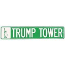 【中古】【輸入品 未使用】TG,LLC Treasure Gurus Trump Tower Metal NYC Street Sign President Donald Trump Bar Pub Wall Decor 並行輸入品