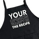 yÁzyAiEgpzUP THE MOMENT Your Opinion Wasn't in The Recipe Apron, Funny Apron for Men, BBQ Grill Apron, Chef Apron, Funny Apron for Dad, Mens Funn