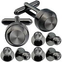 【中古】【輸入品・未使用】HAWSON Cufflinks and Studs for Men-Fashion Men Tuxedo Shirt Cufflin...