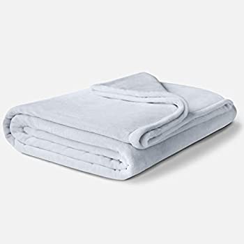 【中古】【輸入品 未使用】Fleece Winter Blanket Throw Size Soft Plush, Lightweight Design Light Gray Throw Blanket for Bed or Sofa (商品カテゴリー : ブラン