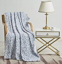 【中古】【輸入品 未使用】D cor More Noble House Extra Heavy and Plush Oversized Throw Blanket (50 inch x 70 inch) - Grey White Leopard (商品カテゴリー : ブラン