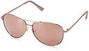 【中古】【輸入品・未使用】Foster Grant Women's Hannah Aviator Sunglasses, Rose/Rose Gold Muli...