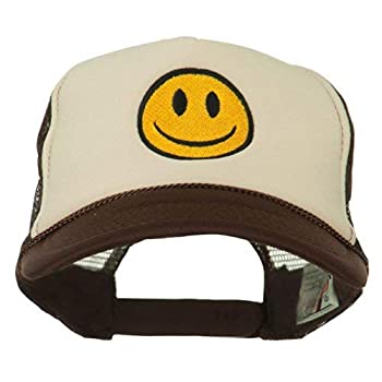 【中古】【輸入品・未使用】e4Hats.com Smile Face Embroidered Foam Mesh Back Cap 商品カテゴリー: 帽子 [並行輸入品]