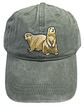 ECO Wear Embroidered Wildlife Prairie Dog Baseball Cap Khaki 商品カテゴリー: 帽子 