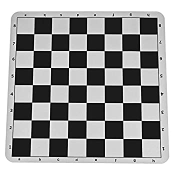 【中古】【輸入品 未使用】The Original 100 Silicone Tournament Chess Mat - 20 Inch Board, Black - by WE Games 並行輸入品