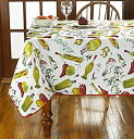 【中古】【輸入品・未使用】Violet Linen Classic Euro Temptations Large Vegetables Design Tablecloth, 60" x 84" [並行輸入品]【メーカー名】Violet Li...