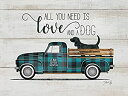 yÁzyAiEgpzRustic Pallet Art Love & a Dog-Vintage Truck Wooden Wall Hanging, 9