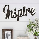 yÁzyAiEgpzLavish Home Metal Cutout-Inspire Wall Sign-3D Word Art Home Accent Decor-Perfect for Modern Rustic or Vintage Farmhouse Style [sA